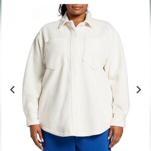 DSG Fleece Sherpa Jacket Small Oat